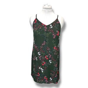 Love, Fire Women’s Green Floral Cami Slip Dress, size M